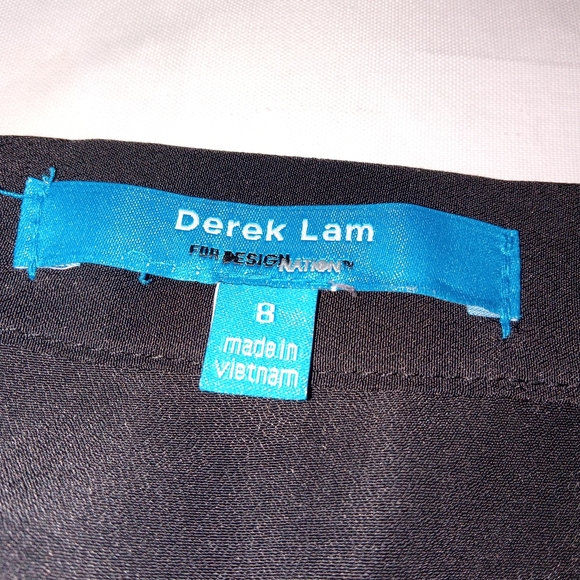 Derek Lam Black/Blue Semi Sheer  Lightweight Skirt 8 - Picture 2 of 7